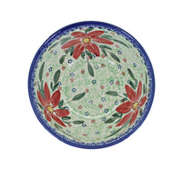 Poinsettia Cereal/Soup Bowl Polish Pottery
