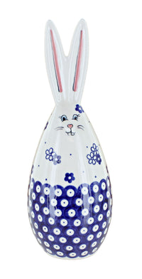Polish pottery Daisy Dot large bunny figurine