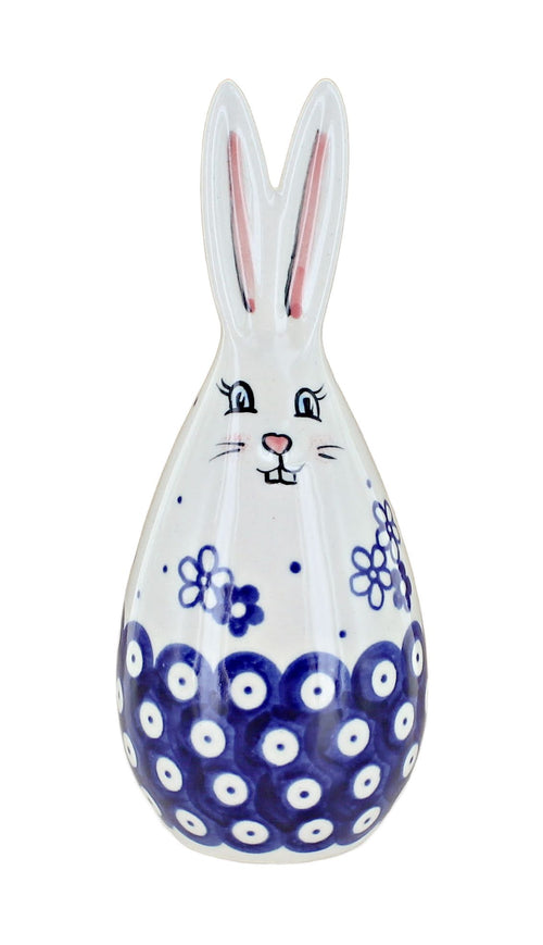 Polish Pottery Daisy Dot small bunny figurine