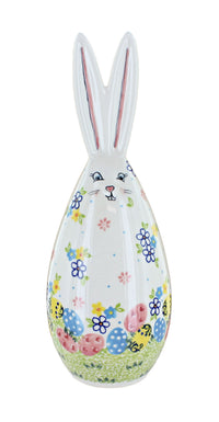 Polish Pottery Large Petal Patch bunny figurine