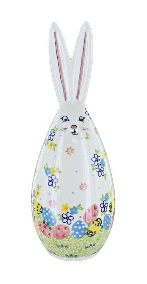 Polish Pottery Large Petal Patch bunny figurine
