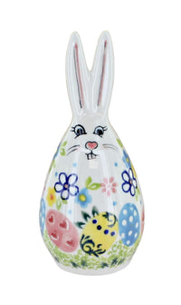 Polish pottery Petal Patch mini bunny figurine