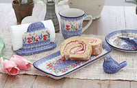 Dreaming of Poppies Napkin Holder Polish Pottery
