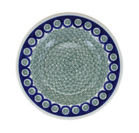 Peacock Swirl Soup Plate Polish Pottery