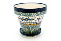 Mosaic Flower Medium Flower Pot Polish Pottery