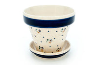 Country Meadow Medium Flower Pot Polish Pottery