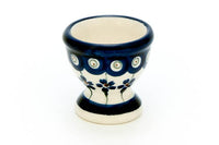 Flowering Peacock Egg Cup Polish Pottery