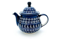 Winter Nights Large Teapot Polish Pottery