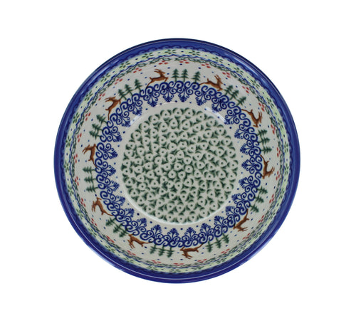 Reindeer Delight Cereal/Soup Bowl Polish Pottery