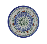 Reindeer Delight Dessert Bowl Polish Pottery