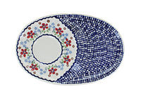 Red Poppy Breakfast Plate