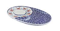 Red Poppy Breakfast Plate