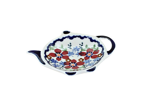 Red Poppy Teabag Holder