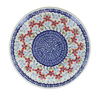 Red Poppy Dinner Plate Polish Pottery