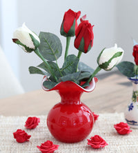 Opal Red Small Vase Polish Pottery
