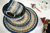 Reindeer Delight 16 Piece Dinner Set Polish Pottery