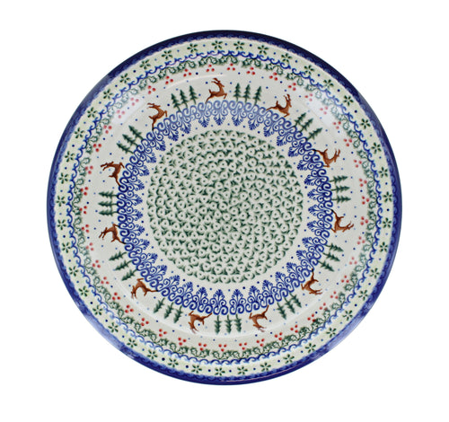Reindeer Delight Dinner Plate Polish Pottery