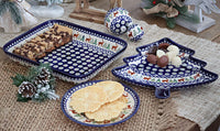 Reindeer Pine Medium Rectangular Baker Polish Pottery