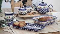 Reindeer Pine Loaf Baker Polish Pottery