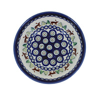 Reindeer Pine Cereal/Soup Bowl Polish Pottery