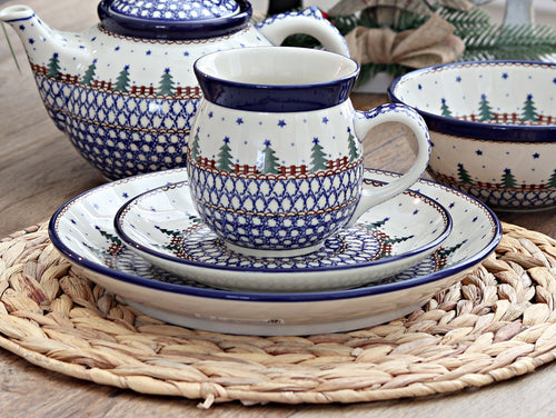Rustic Pines Bubble Mug Polish Pottery