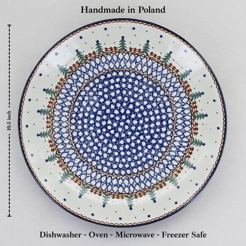Rustic Pines Dinner Plate Polish Pottery
