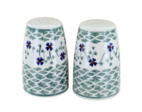 Polish Pottery Sage Floral Salt & Pepper Shaker