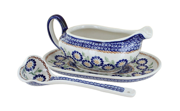 Peach Blossom Gravy Boat & Ladle