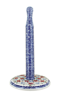 Polish Pottery Red Poppy Paper Towel Holder