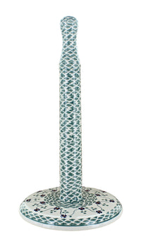 Polish Pottery Sage Floral Paper Towel Holder