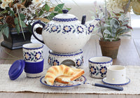 Sunflower Large Teapot & Warmer Polish Pottery