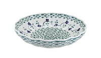Sage Floral Large Scalloped Bowl