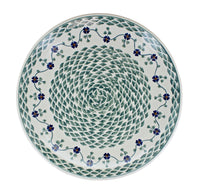 Sage Floral Dinner Plate Polish Pottery