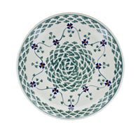 Sage Floral Dessert Plate Polish Pottery