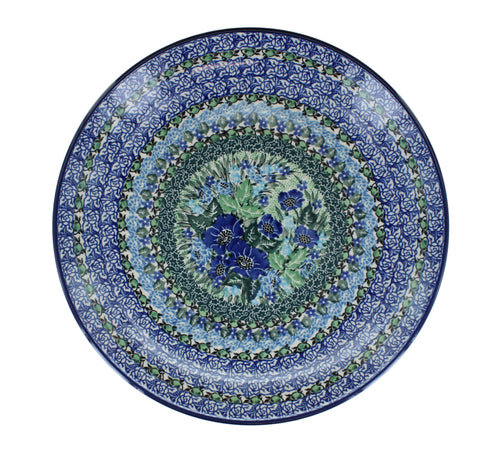Sapphire Fields Dinner Plate Polish Pottery