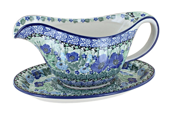 Sapphire Fields Gravy Boat & Plate