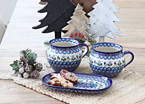 Savannah Bubble Soup Mug Polish Pottery
