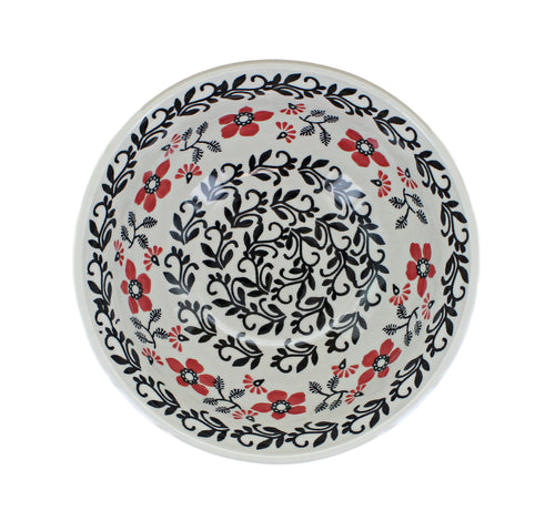 Scarlett Ivy Cereal/Soup Bowl Polish Pottery