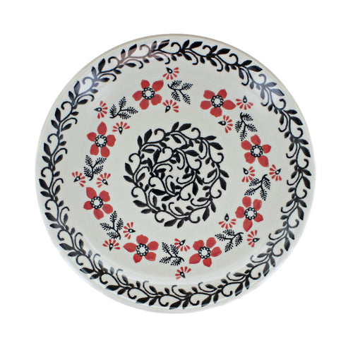 Scarlett Ivy Dessert Plate Polish Pottery
