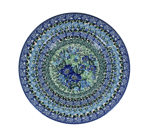 Sapphire Fields Soup Plate Polish Pottery