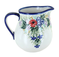 Polish Pottery Summer Garden Pitcher