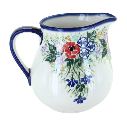 Polish Pottery Summer Garden Pitcher