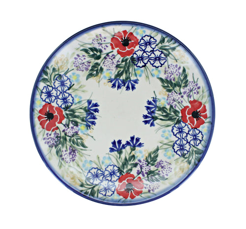 Summer Garden Dessert Plate Polish Pottery