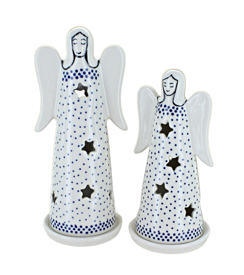 Small Dots Angel Luminary Set Polish Pottery