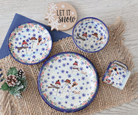 Snowflake Friends Cereal/Soup Bowl Polish Pottery