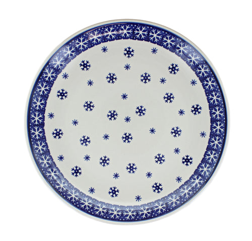 Snow Flurry Dinner Plate Polish Pottery