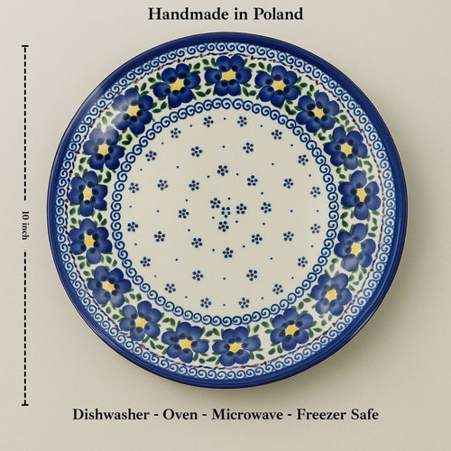 Spring Blossom Dinner Plate Polish Pottery