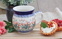 Spring Tulip Bubble Mug Polish Pottery