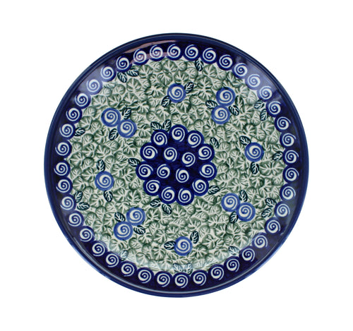 Seaside Swirl Dessert Plate Polish Pottery