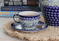 Seaside Swirl Cup & Saucer Polish Pottery